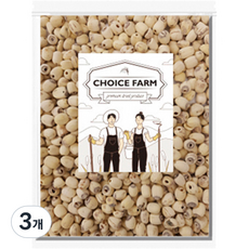 초이스팜 껍질깐 연자육, 500g, 3개