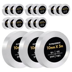 DADA 超強力單面矽膠膠帶 10mm x 3m, 透明, 18個