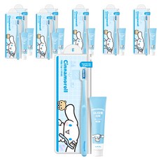 ATEX 三麗鷗大耳狗旅行用牙刷+高氟牙膏組 檸檬香, 8組