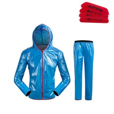 生活防水型自行車雨衣組 RRS01+螢光貼紙 4入