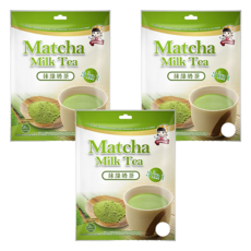 SIGNWIN 三得冠 抹綠奶茶粉 3合1, 嚴選原料 濃厚抹茶香氣 簡單方便 沖泡即飲 台灣製造 安心美味, 20g, 18包, 3袋