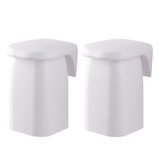 모나코올리브 모던 심플 자석 양치컵, 2개, 화이트