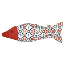 all for paws 貓用玩具 復古系列 煙燻花魚, 顏色隨機, 1個