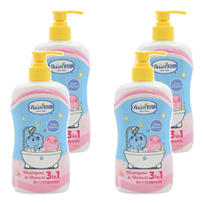 Baan 貝恩 甜心三效洗髮沐浴乳, 400ml, 4瓶