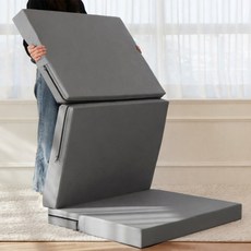 코멧 홈 탄탄한 마블폼 3단 접이식 매트리스 82 x 190 cm, 그레이, 50mm