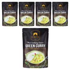 deSIAM 泰式綠咖哩調理醬包, 200g, 5包