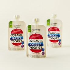 상하목장 유기농 인증 그릭 요거트 사과 & 케일, 120g, 3개입, 1개