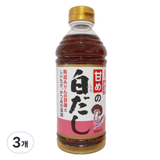 후지심 단맛 백다시, 3개, 500ml