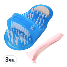 이티엔 각질제거 풋워시 + 쉐이코 풋케어 각질제거기 세트, 풋워시(블루), 풋케어(핑크), 3세트