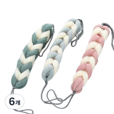 Market Need 麻花沐浴巾, 隨機出貨, 1入, 6個