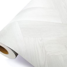 DECOMI 人字紋地板貼 JP-019, 白色淺灰色, 100 x 250 cm