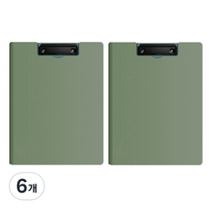 동아피엠에스 심플 커버 클립보드 A4 31.5 x 24 cm, 딥그린, 6개