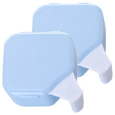 novopin 牙齒保存盒 E0986 藍色, 340ml, 1個, 2個