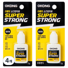 OKONG 瞬間膠 一般型 13g, 4個