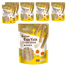 長松食品 鹹蛋黃酥棒, 台灣製造, 120g, 6袋