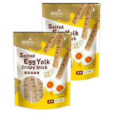 長松食品 鹹蛋黃酥棒, 台灣製造, 120g, 2袋