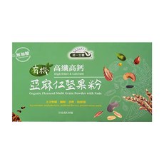 統一生機 有機高纖高鈣亞麻仁堅果粉, 25g, 30包, 1盒