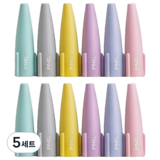 피넬 마카롱 연필 보호캡 6종 x 2p 세트, 혼합색상, 5세트