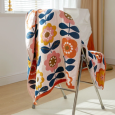 舒柔棉 純棉5層紗浴巾 大尺寸花朵浴巾 (140 x 70cm), 花朵, 1條