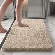 Ssolthong 腳趾間叢林浴室腳踏墊 40 x 60 cm, 象牙白, 1個