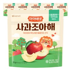 아이배냇 사과 조아 과일칩, 15g, 6개