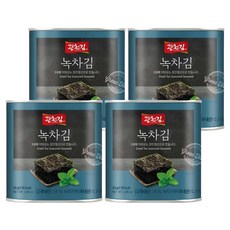 광천김 녹차 캔김, 30g, 4개