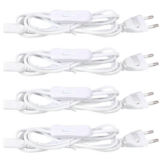 T5 2P 專用電源線 開關型, 150cm, 4個