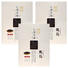 仁濟中藥 上級黑豆, 嚴選品質 顆粒飽滿, 300g, 3盒