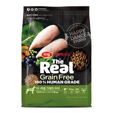 하림펫푸드 시니어 강아지 더리얼 그레인프리 크런치 건식사료, 닭, 1.6kg, 1개