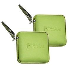 FaSoLa 新版迷你捲尺 隨身PU量尺 一鍵自動卡位 方形 綠色, 1組, 150cm