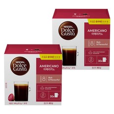 네스카페 돌체구스토 아메리카노 대용량팩, 8.3g, 30개입, 2개