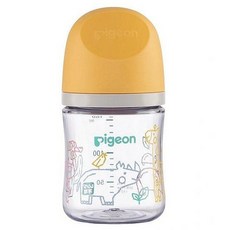 pigeon 貝親 3代母乳實感奶瓶, 非洲動物, 160ml, 1個