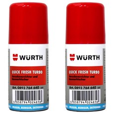 WURTH QUICK FRESH TURBO 車輛空調系統清潔劑，40ml, 2瓶