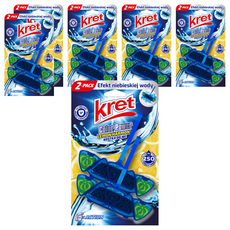 kret 馬桶芳香清潔掛 Set 2入, 檸檬萊姆香氣, 清潔防垢除臭, 40g, 6盒