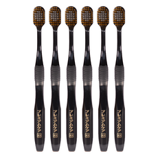 EBiSU 惠百施 倍護寬頭牙刷 強效去牙漬 雙層刷毛 中硬毛, 1入, 6支