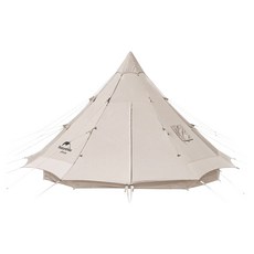 Naturehike 挪客 brighten 12.3 棉布金字塔帳篷 朗 地布, 流沙金, 1~6人