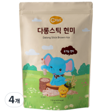 오늘도 다롱스틱 과자, 현미, 110g, 4개