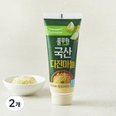 풀무원 튜브형 다진마늘, 80g, 2개