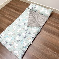 bebehome 柔軟親膚顆粒安撫毯 親子荳荳被 四季款, 綠灰獨角獸