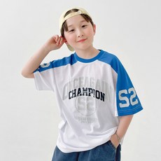 BerryCloset 兒童男童網眼拼接幼兒夏季短袖T恤