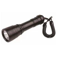 AQUATEC 戰術型潛水可充電式手電筒 2000流明 LED-4146 Aircraft-grade aluminum Al T6061-T6, 黑色