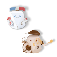 ROBOTRY 樹警察和小移動紙機器人套組, Forire皇家版