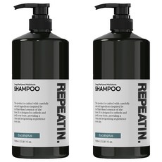 Repeatin 深層香氛保濕弱酸性蛋白質洗髮精 尤加利香, 1000ml, 2瓶