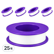 신흥테이프 고밀도 보수 밀봉 테프론 테이프 12mm x 10m, 25개