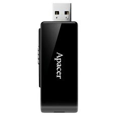 Apacer 宇瞻 AH350 3.0伸縮式隨身碟，USB 3.2 Gen 1高速傳輸，64GB，隱藏式側推鍵設計，超薄輕巧, 1個