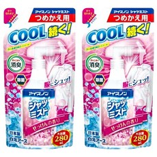 Hakugen Earth 白元 衣物涼感噴霧 補充包, 皂香, 280ml, 2包