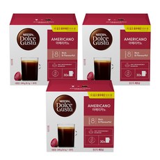 네스카페 돌체구스토 아메리카노 캡슐커피, 8.3g, 30개입, 3개