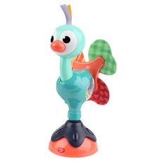 Hola Toys 餐椅吸盤玩具 6個月以上, 傲嬌小孔雀 藍綠色, 1個