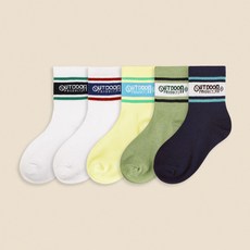 OUTDOOR PRODUCTS 兒童基本款中筒襪5雙組