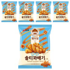 빵부장 솔티꽈배기 스낵, 55g, 5개